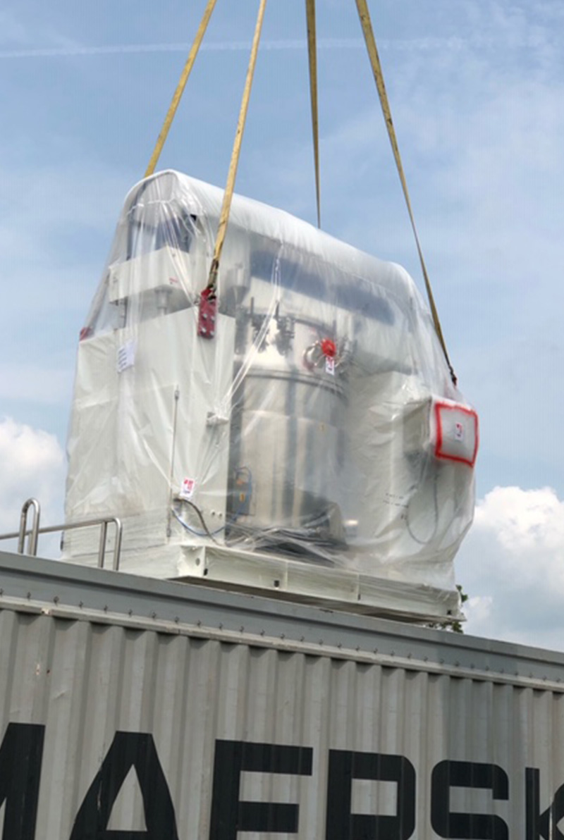 Installing a New Mixing Machine